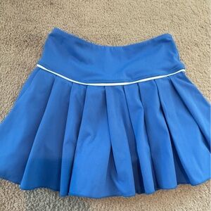 Blue Pleated Women's Skirt